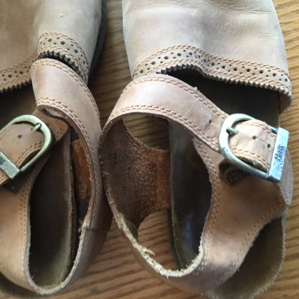 Bass open toe leather clogs - Picture 6 of 8